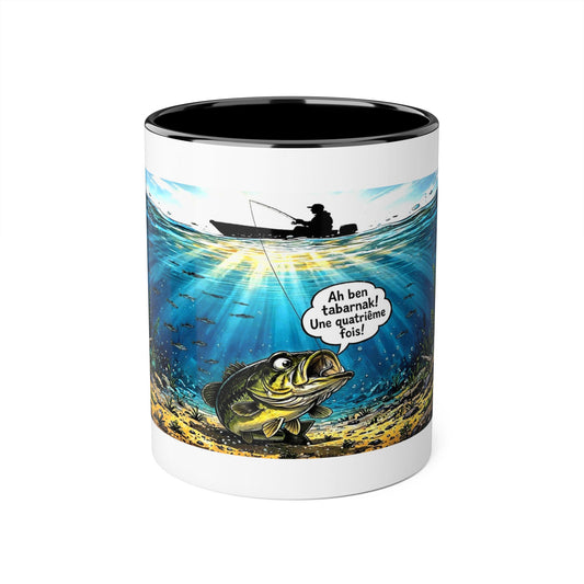 Tasse de pêcheurs – Humour(11oz Accent Mug)